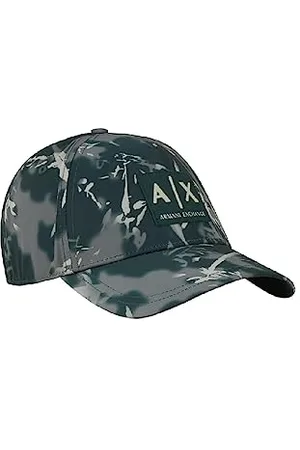 Armani Exchange A|X Czapka baseballowa dla dorosłych, uniseks, z nadrukiem Camo, zielona, rozmiar uniwersalny, , jeden rozmiar