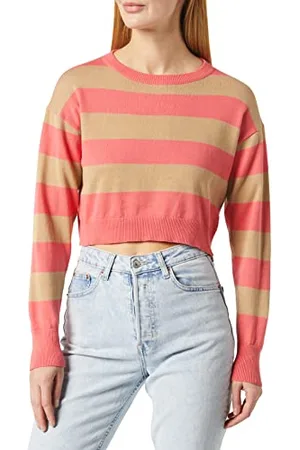 Noisy May Damski sweter Nmzoe L/S O-Neck Crop Knit Noos, , L