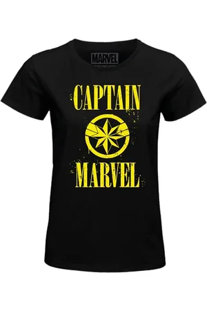 Marvel "Captain WOMAVLSTS012 Koszulka damska, czarna, rozmiar S, , S