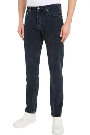 Calvin Klein Jeans Męskie autentyczne proste spodnie dżinsowe, , 30W / 34L