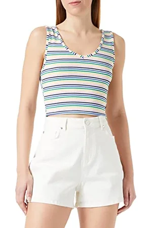 LTB Jeans Damska koszulka Nonata na ramiączkach/Cami Shirt, Colorful Stripes 5186, L, , L