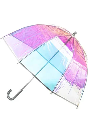 Totes Przezroczysty parasol bąbelkowy dla dorosłych i dzieci, z baldachimem, lekka konstrukcja, parasol chroniący przed wiatrem i deszczem, , Kids - 38" Canopy, Kopuła baldachim