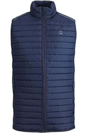 JACK & JONES Męska pikowana kamizelka bez rękawów JJEMulti Bodywarmer, , L