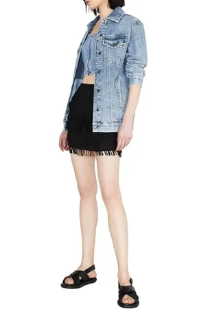 Sisley Womens 4AM2L001B Skirt, Black 100, 42, , 42