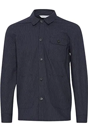 Casual Friday Męska kurtka CFSilva 0057 small w paski, 194013 / ciemna granatowa, L, , L