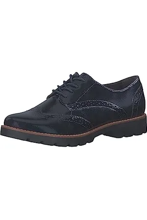 Jana Damskie buty sznurowane Oxford, lakierowane, szerokość H, wiele szerokości, , 38 EU