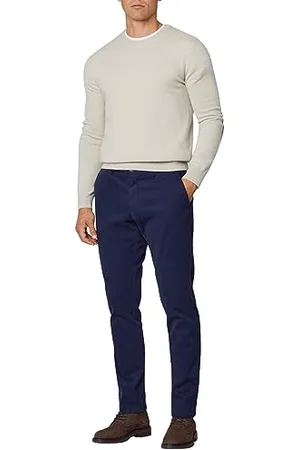 Hackett Męskie spodnie chinosy teksturowane, , 31W / 34L