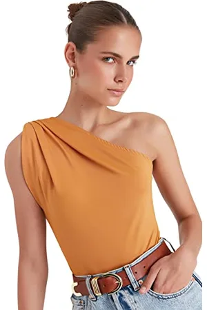 Trendyol Damskie jednolite cienkie dzianinowe body, , M