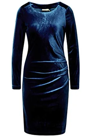 Kaffe Damska sukienka Above Knee długość regularny krój długie rękawy łódka szyja, , XL