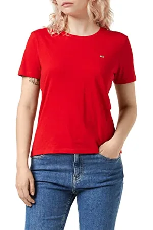 Tommy Hilfiger Tommy Hilfiger Soft Jersey Damska koszulka z krótkim rękawem, , XXS