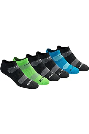 Saucony Męskie skarpety Rundry Mesh Ventilating Comfort Fit Performance No-Show dostępne w rozmiarach M-XXL (6, 12, 18 par), XX-Large