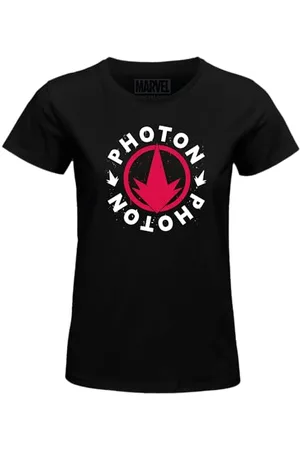 Marvel "Photon" WOMAVLSTS004 Koszulka damska, czarna, rozmiar L, , L