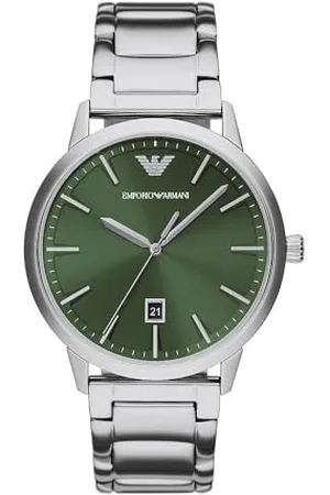 Emporio Armani Męski zegarek z 3 wskazówkami i datownikiem ze stali nierdzewnej, AR11575