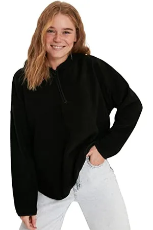 Trendyol Damska bluza z kapturem oversize, , XS