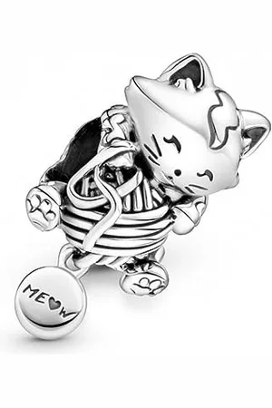 PANDORA Charm 799535C00 Gatito y ovillo de lana
