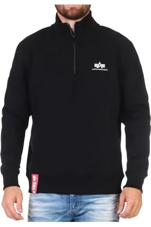 Alpha Industries Bluza męska Half Zip Sweater SL