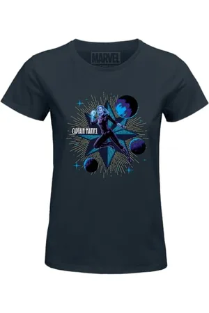Marvel "Captain WOMAVLSTS019 Koszulka damska, Navy, Rozmiar L, , L