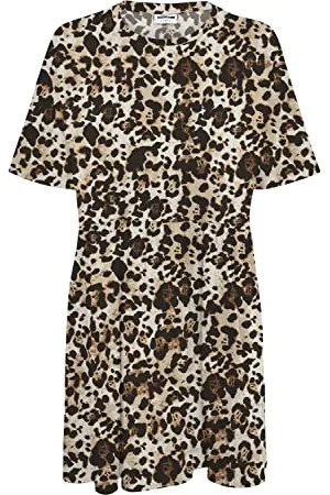 Noisy May Sukienka damska Nmkerry S/S Short AOP Dress S Curve Jersey, , 50