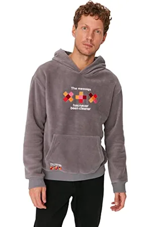 Trendyol Bluza - szara - zrelaksowana, , L