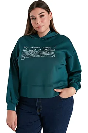 Trendyol Damska bluza z długim rękawem plus size plus size, , 3XL