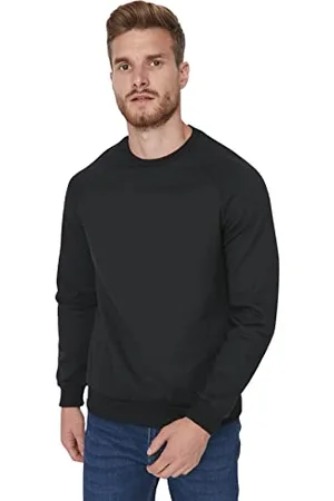 Trendyol Męska prosta bluza z długimi rękawami, , L