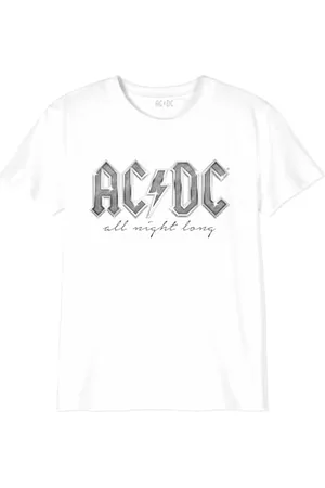 AC/DC ACDC "All Night Long" GIACDCRTS016 Koszulka dziewczęca, biała, rozmiar 6 lat, , 6 lat
