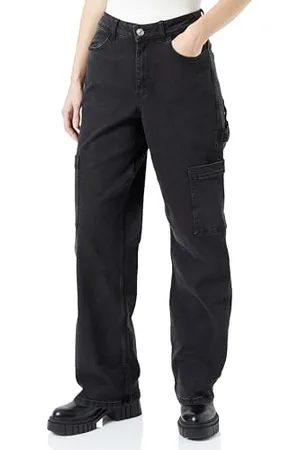 Pieces® Bestseller A/S Damskie spodnie cargo Pcjoella Black Bc Jeans, , S