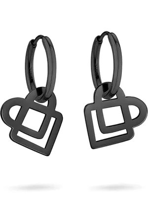 liebeskind Kolczyk LJ-1408-E-21 IP Black Amazon Exclusive, 21, Stal nierdzewna, Bez kamieni szlachetnych