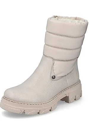 Rieker Damskie modne buty 74670, beżowy, 40 EU