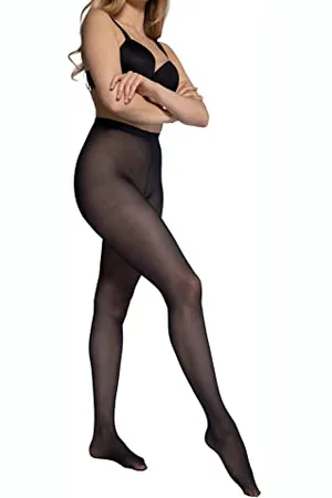 Ulla Popken Damskie rajstopy, granatowe, 40 den, niebieskie, 56/58, , 56-58