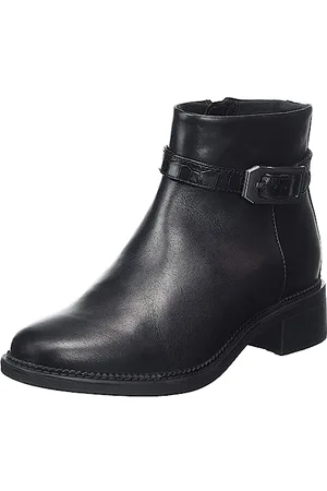 Clarks Damskie buty Maye Grace Chelsea, Black Leather, 36 EU, , 36 EU