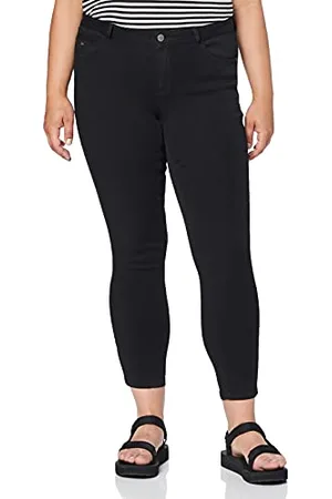ONLY Damskie dżinsy Carkarla Reg Sk Ankle Zip Jns Black Noos Skinny