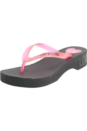 Moschino JA28064G0GI31604, Klapki i japonki Kobieta, Fuxia, 36 EU, Fuksja, 36 EU