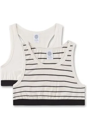 Sanetta Dziewczęcy biustonosz Racerback dwupak bawełna, , 164 cm