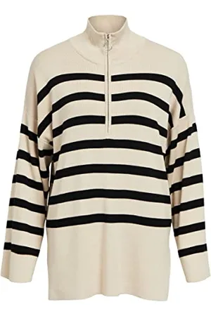 Object Damski Objester L/S Knit Zip Sweter Noos Sweter z dzianiny, , M