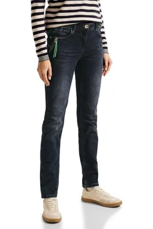 CECIL Styl Scarlett Blue Black Zip, , 25W / 32L