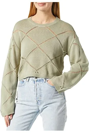 Noisy May Damski sweter Nmjune L/S O-Neck Crop Knit Noos, , XL