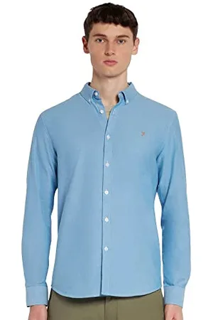 Farah Koszula męska Brewer Slim Fit Cotton Oxford, , S