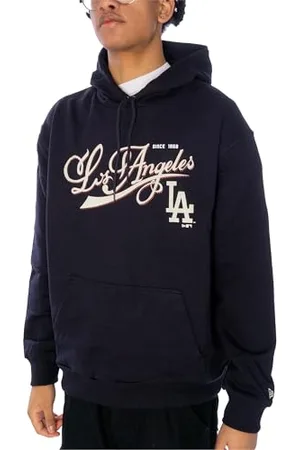 New Era Męska bluza z kapturem MLB Retro Grphc Os Losdod Nvywhi Los Angeles Dodgers, , XXL