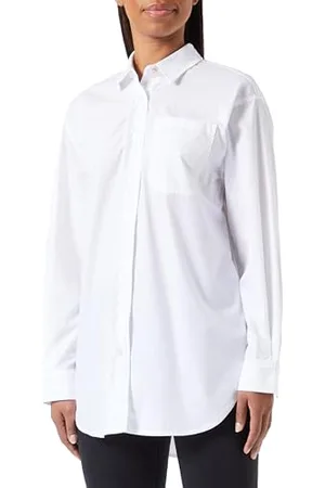 Kaffe Koszula damska Oversized Fit Button Up Długie rękawy Kieszeń na piersi, , 34