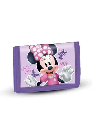 Disney Minnie Mouse Motyle - portfel na rzepy, , 21,5 x 9 cm, , Portfel na rzepy Motyle