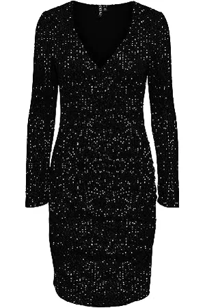 Pieces® Sukienka damska Pcdelphia Ls New Wrap, , M