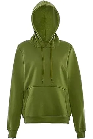 Blonda Modna bluza z kapturem dla kobiet, poliester, wojskowa, rozmiar S, , S
