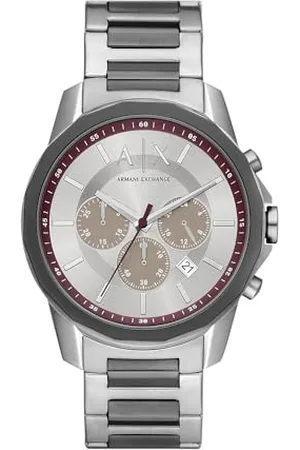 Armani Exchange Męski zegarek, chronograf, stal szlachetna, koperta 44 mm, silikonowy lub stalowy pasek
