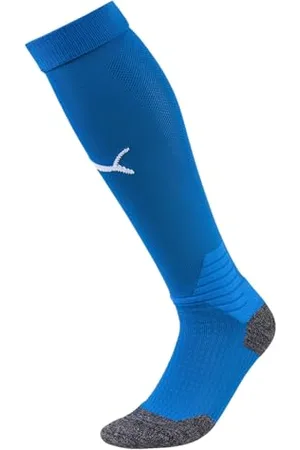 PUMA Męskie skarpety drużynowe LIGA, Electric Blue Lemonade białe, 10-12