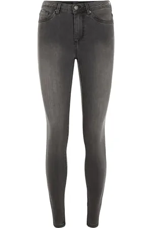 VERO MODA VMTANYA MR S Piping Jeans VI207 GA 10225234, szary , S /30