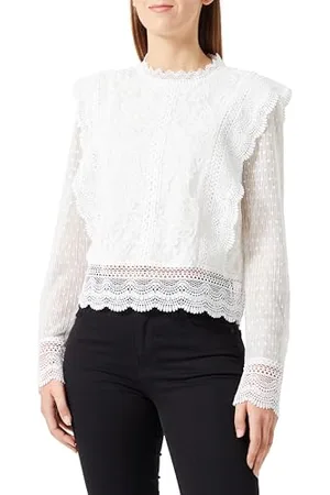 ONLY Onleliana Karo Ls Lace Top WVN, , S