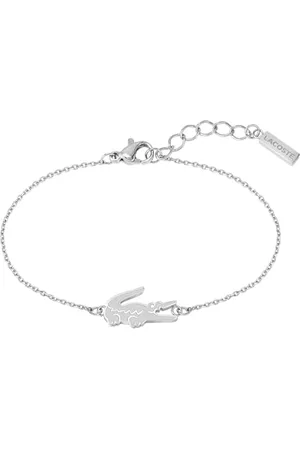 Lacoste Damska bransoletka z kolekcji CROCODILE ze stali nierdzewnej z urokiem w kształcie krokodyla - 2040046