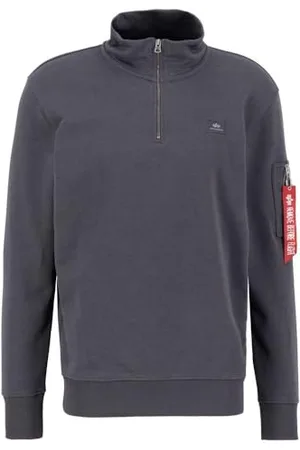 Alpha Industries Męska bluza rozpinana X-Fit Half Zip Sweater