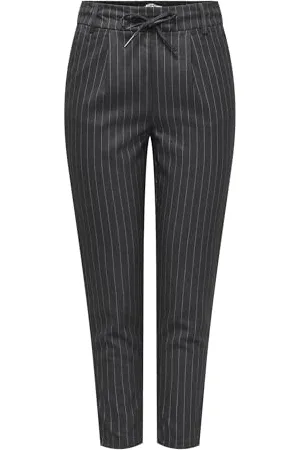 ONLY Damskie spodnie Onlpoptrash-naja Fine Stripe Noos Cloth, , 3XL / 30L